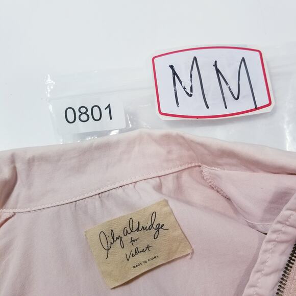 Lilly Aldridge for Velvet Light Pink Utility Lightweight Jacket Multi Pockets - Picture 11 of 11